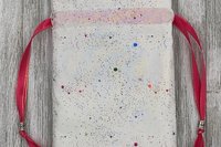 Fairy Dust Tarot Bag/ Custom Tarot Pouch/ Keepsake Bag / Drawstring Bag / Oracle Bag / Crystal Bag / Tarot Pouch / Cosmetic Bag