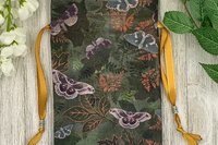 Moths Tarot Bag/ Custom Tarot Pouch/ Keepsake Bag / Drawstring Bag / Oracle Bag / Crystal Bag / Tarot Pouch / Cosmetic Bag