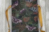 Moths Tarot Bag/ Custom Tarot Pouch/ Keepsake Bag / Drawstring Bag / Oracle Bag / Crystal Bag / Tarot Pouch / Cosmetic Bag