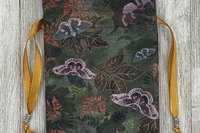 Moths Tarot Bag/ Custom Tarot Pouch/ Keepsake Bag / Drawstring Bag / Oracle Bag / Crystal Bag / Tarot Pouch / Cosmetic Bag