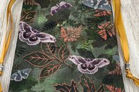 Moths Tarot Bag/ Custom Tarot Pouch/ Keepsake Bag / Drawstring Bag / Oracle Bag / Crystal Bag / Tarot Pouch / Cosmetic Bag