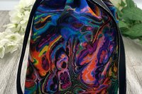 Oil Spill Tarot Bag/ Custom Tarot Pouch/ Keepsake Bag / Drawstring Bag / Oracle Bag / Crystal Bag / Tarot Pouch / Cosmetic Bag