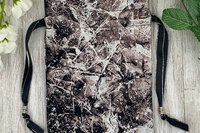 Marble Tarot Bag/ Custom Tarot Pouch/ Keepsake Bag / Drawstring Bag / Oracle Bag / Crystal Bag / Tarot Pouch / Cosmetic Bag