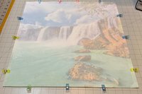 Waterfall Altar Cloth, Tarot Cloth, Altar Decor, Double Sided Altar Cloth, Wall Hanging, Dice Mat, Centerpiece