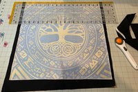Celtic Tree Altar Cloth, Tarot Cloth, Altar Decor, Double Sided Altar Cloth, Wall Hanging, Dice Mat, Centerpiece