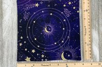 MINI Altar Cloth - Moon, Tarot Cloth, Traveling Altar Cloth, Portable Altar Cloth, Small Spaces Altar, Home Office Altar