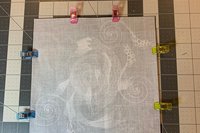 MINI Altar Cloth - Koi Fish, Tarot Cloth, Traveling Altar Cloth, Portable Altar Cloth, Small Spaces Altar, Home Office Altar