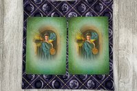 MINI Altar Cloth - Moon Phase, Tarot Cloth, Traveling Altar Cloth, Portable Altar Cloth, Small Spaces Altar, Home Office Altar