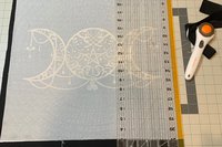 Triple Moon Altar Cloth, Tarot Cloth, Altar Decor, Double Sided Altar Cloth, Wall Hanging, Dice Mat, Centerpiece