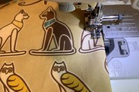 MINI Altar Cloth - Egyptian, Traveling Altar Cloth, Portable Altar Cloth, Small Spaces Altar, Home Office Altar