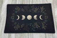 MINI Altar Cloth - Lunar Phase, Traveling Altar Cloth, Portable Altar Cloth, Small Spaces Altar, Home Office Altar
