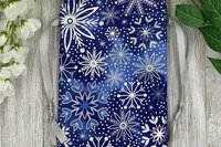 Snowflake Tarot Bag/ Custom Tarot Pouch/ Keepsake Bag / Drawstring Bag / Oracle Bag / Crystal Bag / Tarot Pouch / Cosmetic Bag