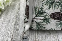 Pinecone Tarot Bag/ Custom Tarot bag/ Keepsake Bag / Drawstring Bag / Oracle Bag / Crystal Bag / Gift Bag / Tarot Pouch / Cosmetic Bag