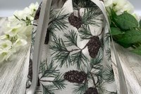 Pinecone Tarot Bag/ Custom Tarot bag/ Keepsake Bag / Drawstring Bag / Oracle Bag / Crystal Bag / Gift Bag / Tarot Pouch / Cosmetic Bag