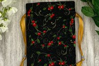 Berry Tarot Bag/ Custom Tarot Pouch/ Keepsake Bag / Drawstring Bag / Oracle Bag / Crystal Bag / Tarot Pouch / Cosmetic Bag