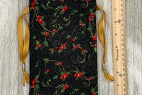 Berry Tarot Bag/ Custom Tarot Pouch/ Keepsake Bag / Drawstring Bag / Oracle Bag / Crystal Bag / Tarot Pouch / Cosmetic Bag