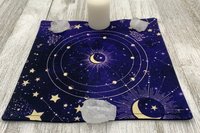 MINI Altar Cloth - Moon, Tarot Cloth, Traveling Altar Cloth, Portable Altar Cloth, Small Spaces Altar, Home Office Altar