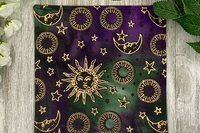 MINI Altar Cloth - Sun Moon, Tarot Cloth, Traveling Altar Cloth, Portable Altar Cloth, Small Spaces Altar, Home Office Altar