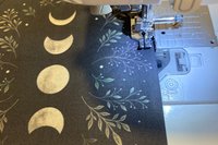 MINI Altar Cloth - Lunar Phase, Traveling Altar Cloth, Portable Altar Cloth, Small Spaces Altar, Home Office Altar