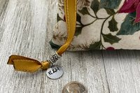 Poinsettia Tarot Bag/ Custom Tarot Pouch/ Keepsake Bag / Drawstring Bag / Oracle Bag / Crystal Bag / Tarot Pouch / Cosmetic Bag