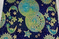 MINI Altar Cloth - Celestial, Tarot Cloth, Traveling Altar Cloth, Portable Altar Cloth, Small Spaces Altar, Home Office Altar