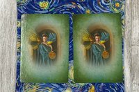 MINI Altar Cloth - Starry Night, Tarot Cloth, Traveling Altar Cloth, Portable Altar Cloth, Small Spaces Altar, Home Office Altar