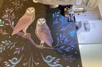 MINI Altar Cloth - Owls, Traveling Altar Cloth, Portable Altar Cloth, Small Spaces Altar, Home Office Altar
