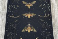 MINI Altar Cloth - Moths, Traveling Altar Cloth, Portable Altar Cloth, Small Spaces Altar, Home Office Altar
