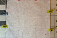 MINI Altar Cloth - Zodiac Pentacle, Tarot Cloth, Traveling Altar Cloth, Portable Altar Cloth, Small Spaces Altar, Home Office Altar