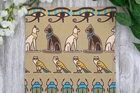 MINI Altar Cloth - Egyptian, Traveling Altar Cloth, Portable Altar Cloth, Small Spaces Altar, Home Office Altar