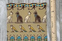 MINI Altar Cloth - Egyptian, Traveling Altar Cloth, Portable Altar Cloth, Small Spaces Altar, Home Office Altar