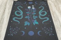 MINI Altar Cloth - Snakes, Traveling Altar Cloth, Portable Altar Cloth, Small Spaces Altar, Home Office Altar