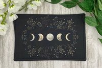 MINI Altar Cloth - Lunar Phase, Traveling Altar Cloth, Portable Altar Cloth, Small Spaces Altar, Home Office Altar