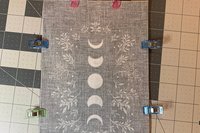 MINI Altar Cloth - Lunar Phase, Traveling Altar Cloth, Portable Altar Cloth, Small Spaces Altar, Home Office Altar