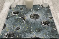 MINI Altar Cloth - Star Burst, Tarot Cloth, Traveling Altar Cloth, Portable Altar Cloth, Small Spaces Altar, Home Office Altar