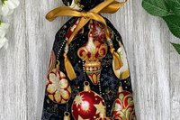 Ornament Tarot Bag/ Custom Tarot Pouch/ Keepsake Bag / Drawstring Bag / Oracle Bag / Crystal Bag / Tarot Pouch / Cosmetic Bag