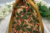 Holly Tarot Bag/ Custom Tarot Pouch/ Keepsake Bag / Drawstring Bag / Oracle Bag / Crystal Bag / Tarot Pouch / Cosmetic Bag