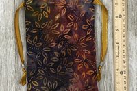 Colorful Leaves Tarot Bag/ Custom Tarot Bag / Keepsake Bag / Drawstring Bag / Oracle Bag / Jewelry Bag / Crystal Bag / Tarot Pouch