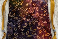 Colorful Leaves Tarot Bag/ Custom Tarot Bag / Keepsake Bag / Drawstring Bag / Oracle Bag / Jewelry Bag / Crystal Bag / Tarot Pouch