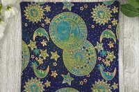 MINI Altar Cloth - Celestial, Tarot Cloth, Traveling Altar Cloth, Portable Altar Cloth, Small Spaces Altar, Home Office Altar