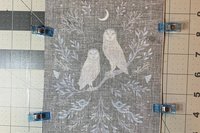 MINI Altar Cloth - Owls, Traveling Altar Cloth, Portable Altar Cloth, Small Spaces Altar, Home Office Altar