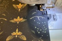 MINI Altar Cloth - Moths, Traveling Altar Cloth, Portable Altar Cloth, Small Spaces Altar, Home Office Altar