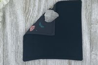 MINI Altar Cloth - Luna Moth Black, Traveling Altar Cloth, Portable Altar Cloth, Small Spaces Altar, Home Office Altar