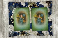 MINI Altar Cloth - Bird Traveling Altar Cloth, Portable Altar Cloth, Small Spaces Altar, Home Office Altar