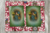 MINI Altar Cloth -Butterfly Mandala Traveling Altar Cloth, Portable Altar Cloth, Small Spaces Altar, Home Office Altar