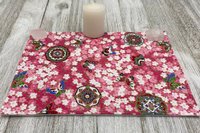 MINI Altar Cloth -Butterfly Mandala Traveling Altar Cloth, Portable Altar Cloth, Small Spaces Altar, Home Office Altar