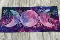 MINI Altar Cloth - Triple Moon, Traveling Altar Cloth, Portable Altar Cloth, Small Spaces Altar, Home Office Altar