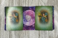MINI Altar Cloth - Triple Moon, Traveling Altar Cloth, Portable Altar Cloth, Small Spaces Altar, Home Office Altar
