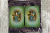 MINI Altar Cloth - Tree, Tarot Cloth, Traveling Altar Cloth, Portable Altar Cloth, Small Spaces Altar, Home Office Altar