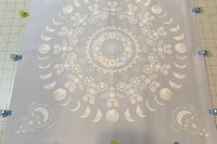 Moon Phase Floral Altar Cloth, Tarot Cloth, Altar Decor, Double Sided Altar Cloth, Wall Hanging, Dice Mat, Centerpiece